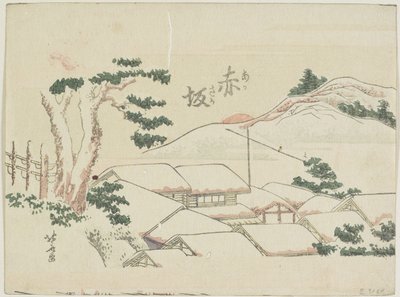 Akasaka, 1799-1802 af Katsushika Hokusai