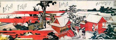 Ved kysten af Sumida-floden. af Katsushika Hokusai