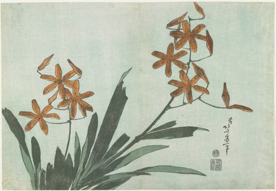 Blackberry Lilies, ca. 1832 af Katsushika Hokusai