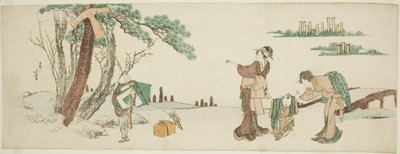 Dreng slipper en drage af Katsushika Hokusai