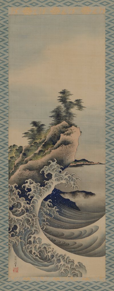 Breaking Waves, Edo-perioden, 1847. af Katsushika Hokusai