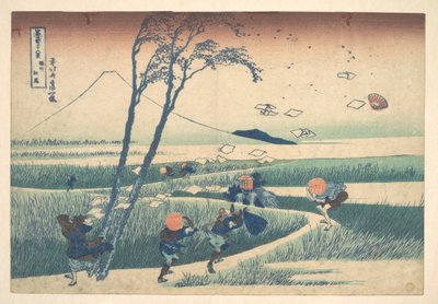 Ejiri i Suruga-provinsen (Sunshū Ejiri), fra serien »De 36 udsigter over Fuji-bjerget« (Fugaku sanjūrokkei) af Katsushika Hokusai