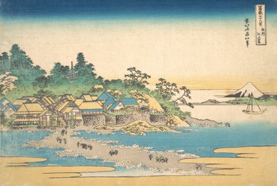 Enoshima i Sagami-provinsen Soshu Enoshima, fra serien Thirty-six Views of M..., ca. 1830-32. af Katsushika Hokusai