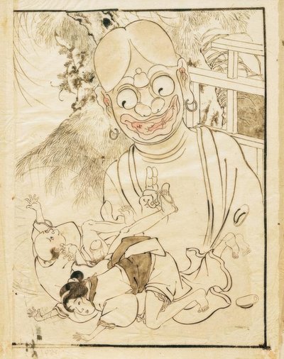 Erotisk scene af Katsushika Hokusai