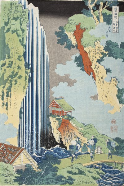 Ono-vandfaldet på Kisokaidō af Katsushika Hokusai