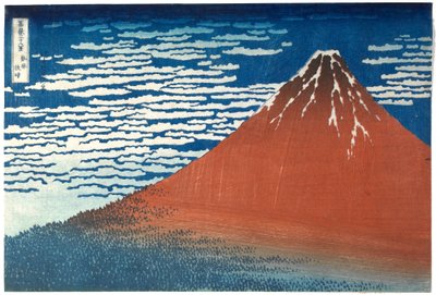 »God vind, klart vejr«, fra serien »36 udsigter over Fuji-bjerget« af Katsushika Hokusai