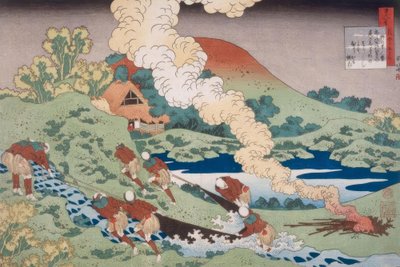 Fiskere trækker et net af Katsushika Hokusai
