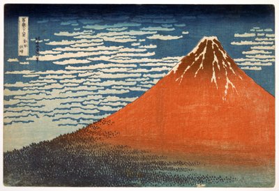Fuji; Bjerge i klart Vejr; 1831; fra serien 