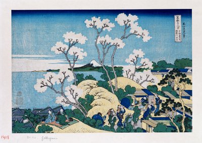 Fuji fra Gotenyama ved Shinagawa på Tokaidoen, fra serien "The Thirty-Six Views of Mt. Fuji" af Katsushika Hokusai