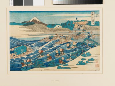 Fuji fra Kanaya på Tōkaidō-vejen af Katsushika Hokusai
