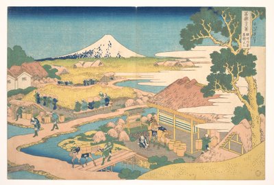 Fuji fra Katakura-teplantagerne i Suruga (Sunshū Katakura chaen no Fuji), fra serien »De 36 udsigter over Fuji« (Fugaku sanjūrokkei) af Katsushika Hokusai
