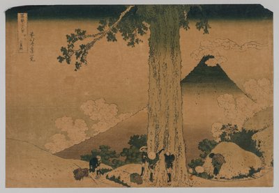 Fuji fra Pass of Mishima, Koshu-provinsen af Katsushika Hokusai