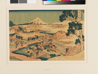 Fuji fra te-markerne i Katakura i Suruga af Katsushika Hokusai