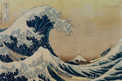 Stor bølge ud for kysten nær Kanagawa af Katsushika Hokusai