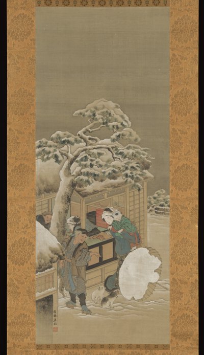 Foran en butik af Katsushika Hokusai