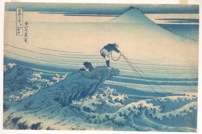 Kajikazawa i Kai-provinsen (Kōshū Kajikazawa), fra serien »De 36 udsigter over Fuji-bjerget« (Fugaku sanjūrokkei) af Katsushika Hokusai