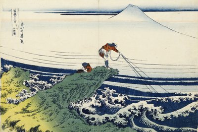 Kajikazawa i Kai-provinsen, fra serien "Thirty-Six Views of Mount Fuji" af Katsushika Hokusai