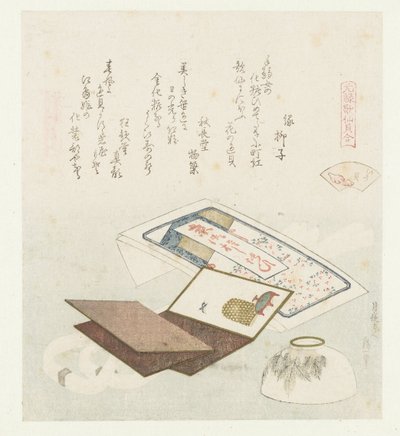 Skal farve Irogai (titel på objekt) En sammenligning af Genroku-digte og skaller (serietitel) Genroku kasen kaiawase (serietitel på objekt) af Katsushika Hokusai