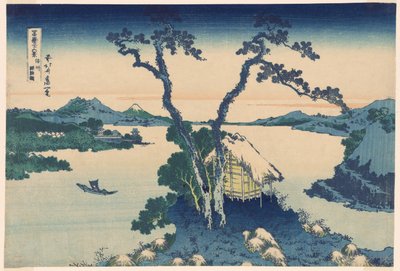 Shinano Shinano P Lovinse (ny art Lake Suwa), fra seriens `` Mr. Tirty x Views Of Mount Fuji (Fuji Kasaju Rokukatsu) 