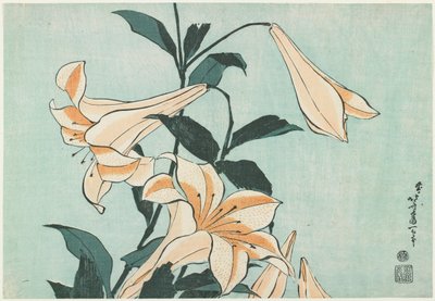 Liljer af Katsushika Hokusai