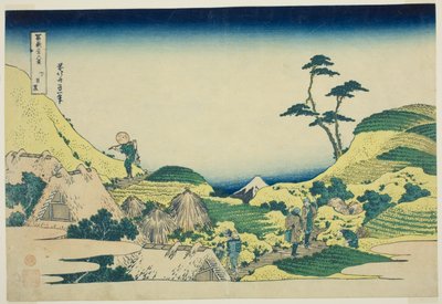 Nåvel Meguro (Shimo Meguro), fra Te-seriens ``Tierty Mr. x Views Of Mount Fuji (Fugaku Usaju Rokukei)