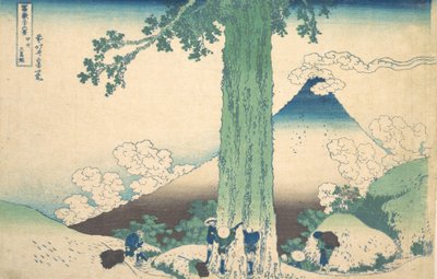 Mishima Pass i Kai-provinsen Koshu Mishima goe, fra serien Thirty-six Views ..., ca. 1830-32. af Katsushika Hokusai