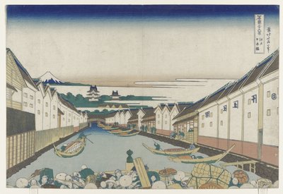 Nihonbashi B Science medlem Edo, 1830-33 af Katsushika Hokusai