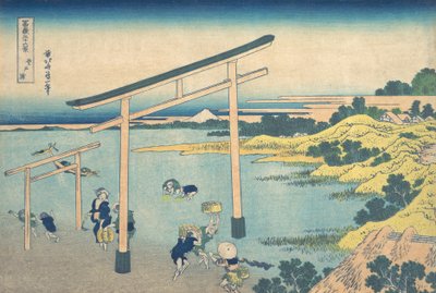 Noboto Bay Noboto no ura, fra serien Thirty-six Views of Mount Fuji Fugaku ..., ca. 1830-32. af Katsushika Hokusai