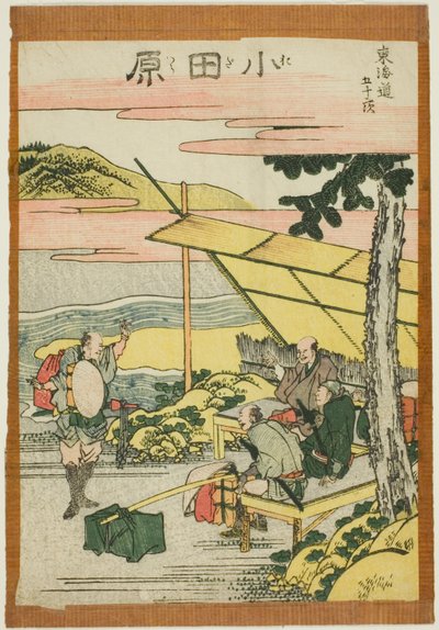 Odawara, fra serien "Fifty-three Stations of the Tokaido (Tokaido gojusan tsugi)" af Katsushika Hokusai
