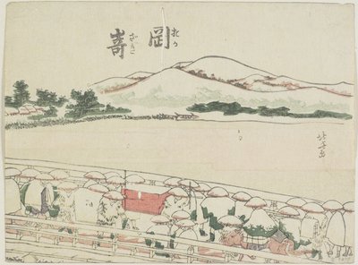 Okazaki, 1799-1802 af Katsushika Hokusai