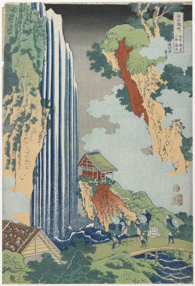 Ono Falls på Kiso Road, ca. 1833 af Katsushika Hokusai
