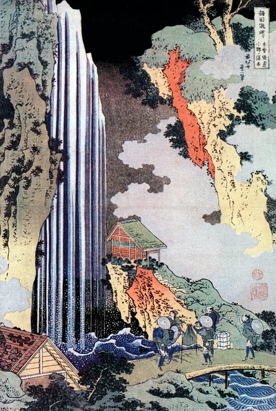 Ono-vandfaldet langs Kisokaido, c1780-1849 af Katsushika Hokusai