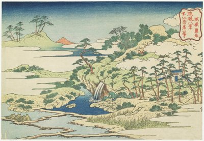 Den hellige pool ved Jo_gaku, ca 1832 af Katsushika Hokusai