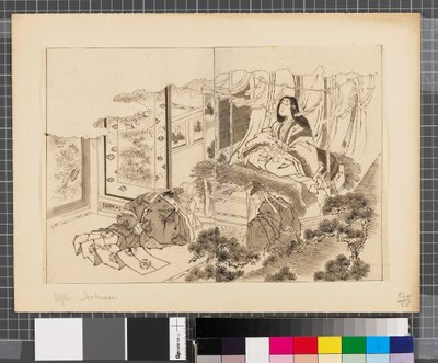 Scener fra krigen mellem Japan og Korea, slutningen af det 18. og første halvdel af det 19. århundrede (blæk og lavering på papir) af Katsushika Hokusai