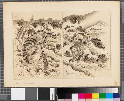 Scener fra krigen mellem Japan og Korea, slutningen af det 18. og første halvdel af det 19. århundrede (blæk og lavering på papir) af Katsushika Hokusai