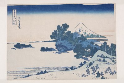 Seven-Mile Beach i Sagami-provinsen (S?sh? Shichiri-ga-hama) (træbloktryk i farver) af Katsushika Hokusai