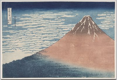 South Wind, Clear Sky, fra serien Thirty-six Views of Mount Fuji af Katsushika Hokusai