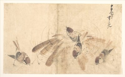 Spurve af Katsushika Hokusai