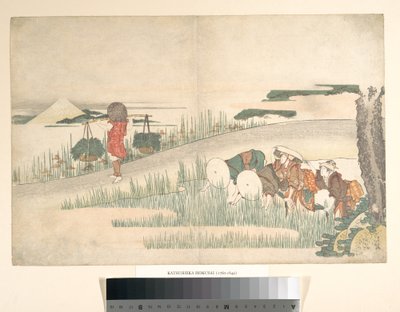 Forår i rismarkerne af Katsushika Hokusai