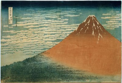 Sydlig vind og klar morgen af Katsushika Hokusai