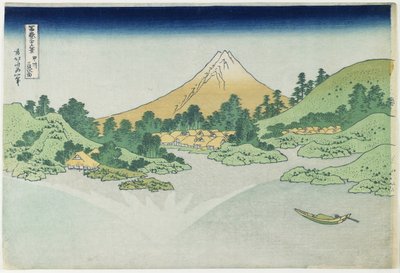 Vandets overflade ved Misaka i Ko_shu_ provinsen, 1831-1834 af Katsushika Hokusai