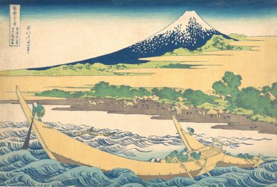 Andre steder i nærheden af ​​Ejiri Sound Urbanitet Urbanitet Et skematisk diagram bag Ejiri Tago, fra Te s. . . , myg. 1830-32. af Katsushika Hokusai