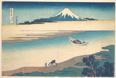 Tama-floden i Musashi-provinsen (Bushū Tamagawa), fra serien »De 36 udsigter over Fuji-bjerget« (Fugaku sanjūrokkei) af Katsushika Hokusai