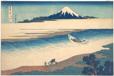 Tama-floden i Musashi-provinsen (Bushū Tamagawa), fra serien »De 36 udsigter over Fuji-bjerget« (Fugaku sanjūrokkei) af Katsushika Hokusai