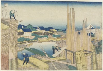 Tatekawa i Honjo, 1831-1834 af Katsushika Hokusai