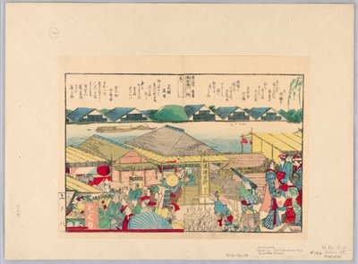 Tehus ved Sumida-floden af Katsushika Hokusai