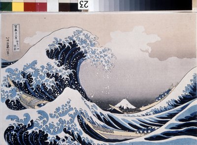 Den store bølge ud for Kanagawa-kysten af Katsushika Hokusai