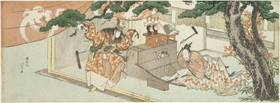 Sværdsmeden Munechika og Inaris gud af Katsushika Hokusai