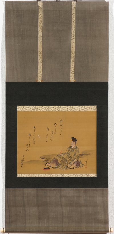 Den guddommelige digter Kakinomoto no Hitomaro af Katsushika Hokusai