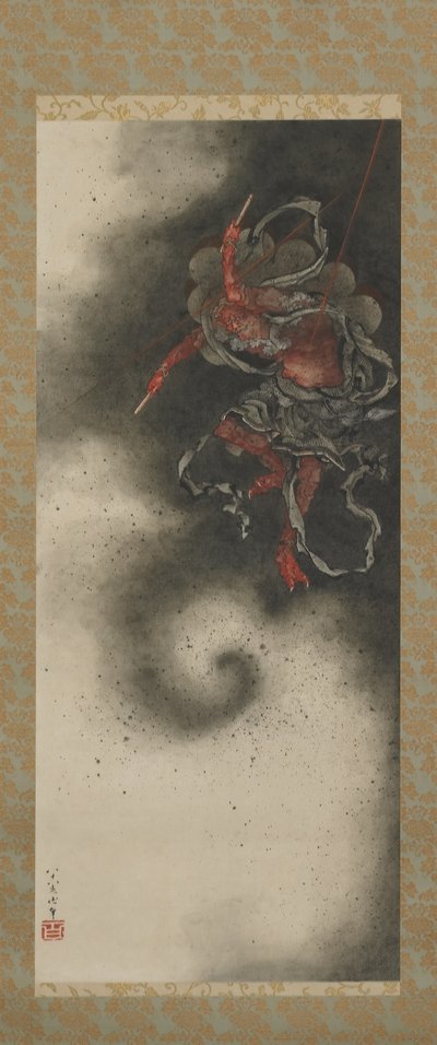 Tordengud, Edo-periode af Katsushika Hokusai